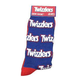 Twizzlers Blue and Red Casual Crew Socks NWT